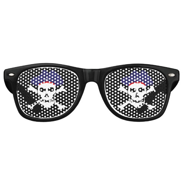 Fêtes et pirates Lunettes de soleil / Drapeau de p (Devant)