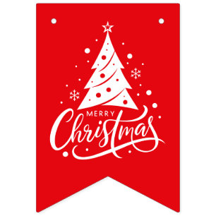 Fêtes Joyeux Noël Bannière drapeaux