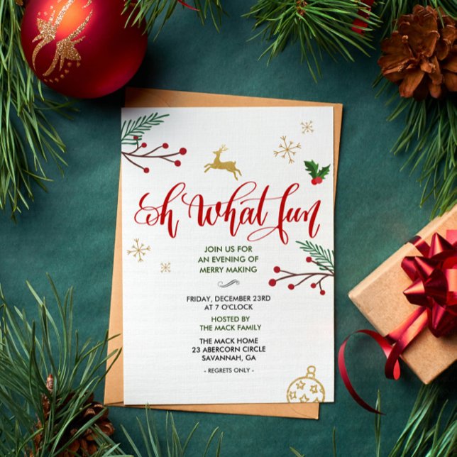 Fêtes Noël Fête d'hiver Invitation (Créateur téléchargé)