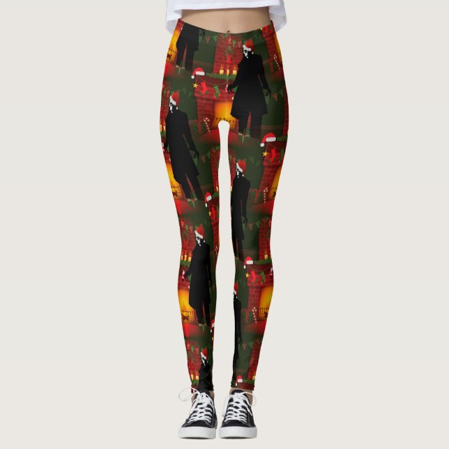 fêtes nosferatu xmas leggings (Devant)