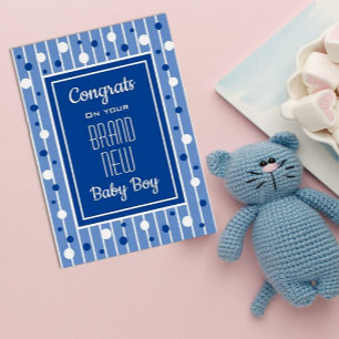 Fêtez ! Félicitations pour le nouveau bébé garçon