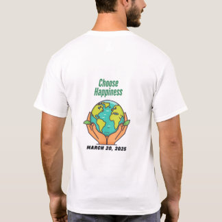 Fêtez la Journée du Bonheur 2025, T-Shirt design.