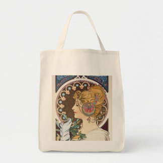 Fether by Alphonse Mucha - Vintager Jugendstil Tragetasche
