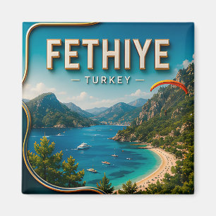 Fethiye Türkei Mittelmeer Küste Landschaft Reise Magnet