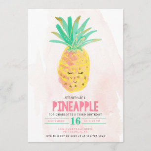 Fêtons comme une invitation à l'ananas