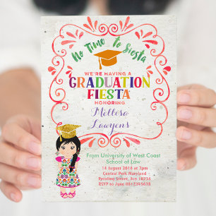 Fêtons la fête de graduation Fiesta Invitation