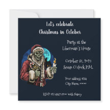 Fêtons Noël en octobre Invitation