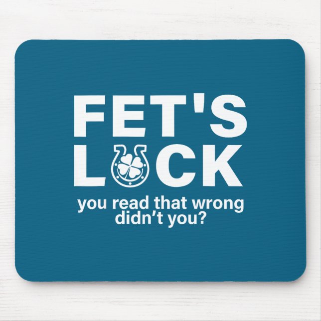 Fet's Glück St. Patricks irische Illustration Mousepad (Vorne)