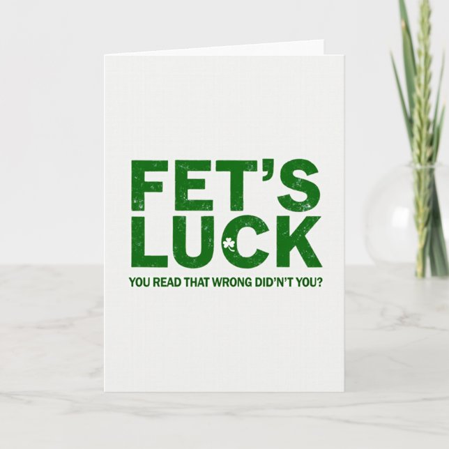 Fets Luck hat diese Karte falsch gelesen (Vorderseite)