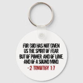 Fett 2 Timothy 1:7 Schlüsselanhänger