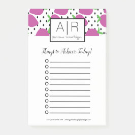 Fett Abstrakte Erdbeeren Post-it Klebezettel