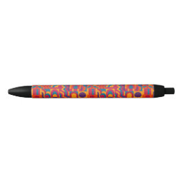 Fett Abstrakter Stift - Lebhaftes Retro-Muster