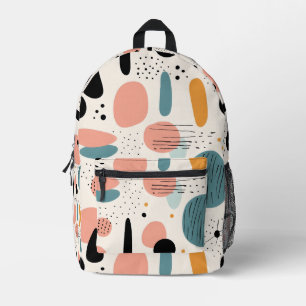 Fett Abstraktes Bio Formmuster Bedruckter Rucksack