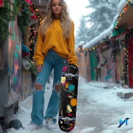 Fett Abstraktes Design der Skateboard-Decke Skateboard