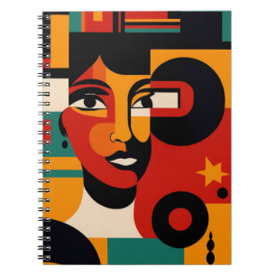 Fett Abstraktes FrauenNotebook Notizblock