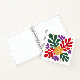 Fett abstraktes Notizbuch florales Matisse-Style-A