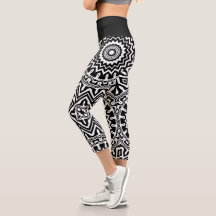 Fett Abstraktes Schwarz-Weiß-Mandala-Muster