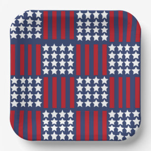 Fett American Spirit Stars & Stripes Celebration Pappteller