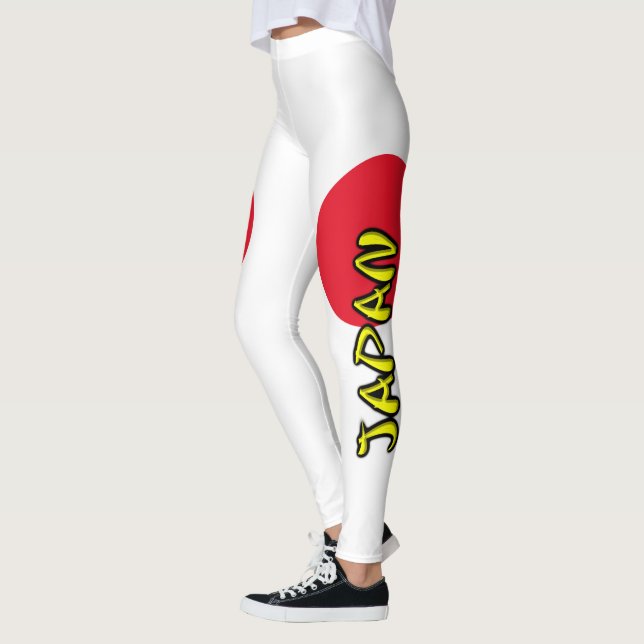 Fett-Anweisung japanische Flagge Leggings (Links)