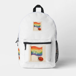Fett ausdrückende LGBTQ und Stolz Bedruckter Rucksack