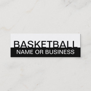 fett BASKETBALL (farbanpassbar) Mini Visitenkarte