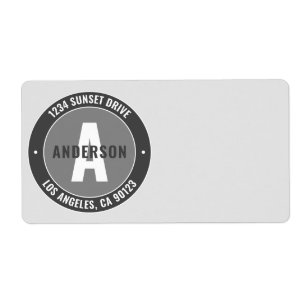 Fett bearbeitbarer Text und Monogramm Grau und W
