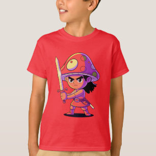 Fett bemusterte Karikaturenfigur T-Shirt