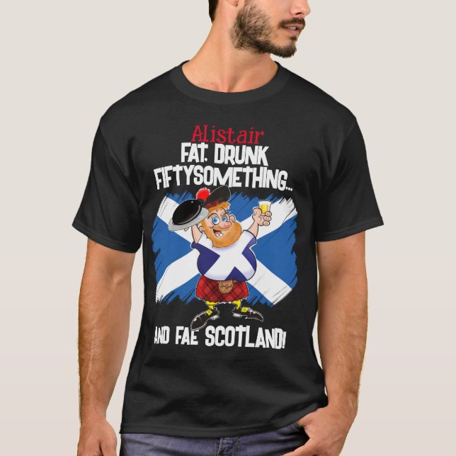 Fett, Betrunken, Fiftyetwas.. und Fee SCOTLAND! T-Shirt (Vorderseite)