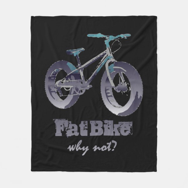 Fett Bike Warum nicht Motivierend mit Fett Bike zi Fleecedecke (Vorderseite)