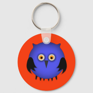 Fett-Blauer Owl-Schlüsselanhänger Schlüsselanhänger