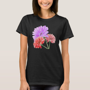 Fett blühende Gerbera-Blumen-Garten-Kropf-Top T-Shirt