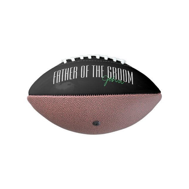 Fett-Briefe "Vater des Grooms" Hochzeitsfeier Football (Gedreht 270)