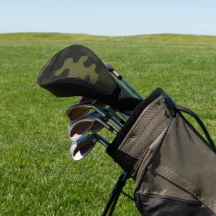 Fett Camouflage Erdtöne Grün Brauntöne Anpassbarer Golf Headcover