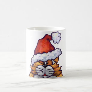 Fett Cat Christmas Kaffeetasse