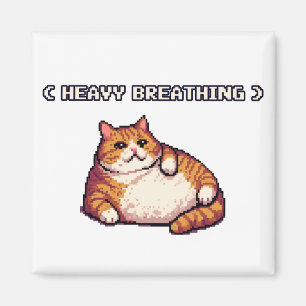 Fett-Cat-Mem-Pixelkunst Magnet