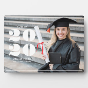 Fett "Class of 2023" Personalisierter Abschluss Fotoplatte