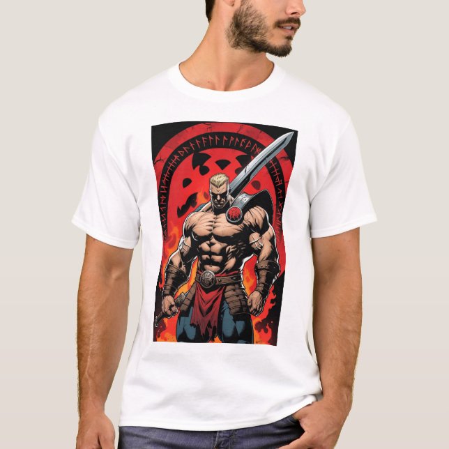 Fett Comic Style Fighter Shirt (Vorderseite)