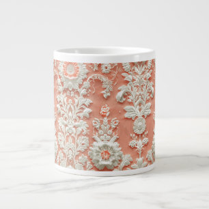 Fett Coral Lace-Effect Jumbo Keramik Tasse