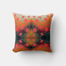 Fett-Designer-Kissen in rot