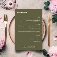 Fett einfaches Olive Fall einfaches, benutzerdefin