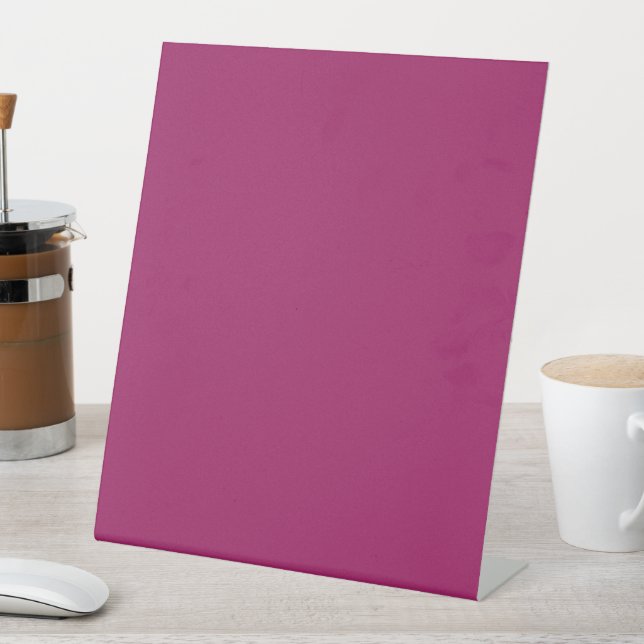 Fett Farbe Block Wedite - Magenta Sockelschild (In Situ)