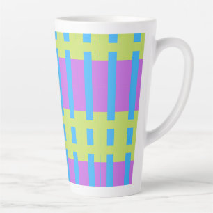 Fett Farbe Blöcke Grün Blau Rosa 7 Milchtasse