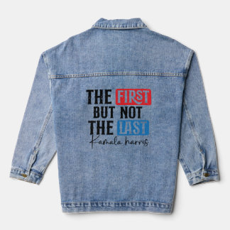 Fett First and Last Typografy Design - Personaliz Jeansjacke