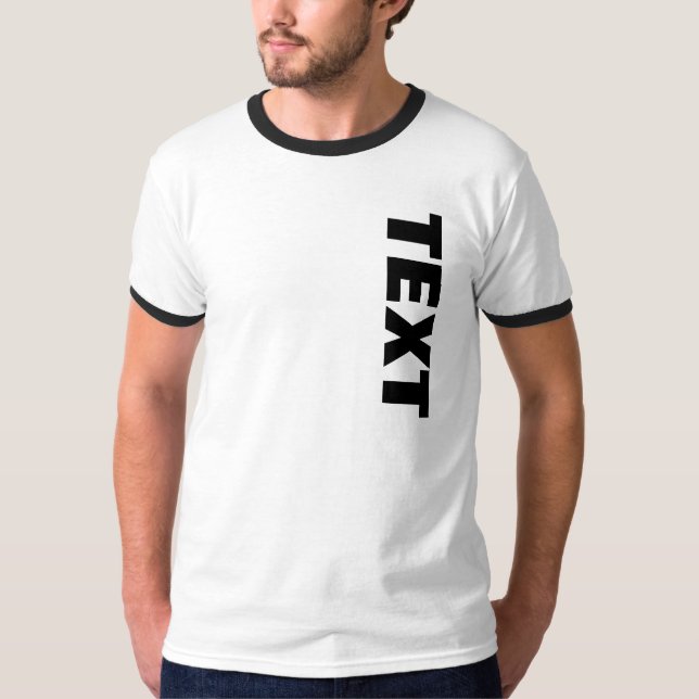 Fett formatierter Schriftart Text oder Name Mens W T-Shirt (Vorderseite)