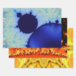 Fett-Fraktale-Wrapping-Paper-Set Geschenkpapier Set