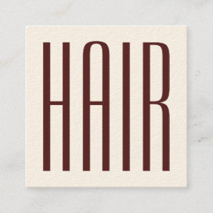 Fett-Friseursalon Quadratische Visitenkarte