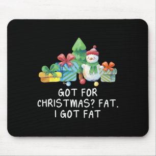 Fett Für Weihnachten Funny Feinschmecker Spaß Lieb Mousepad