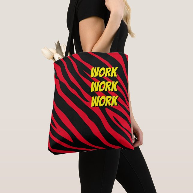 Fett gedruckte Arbeit für Tiere Spaß und Farbe Tasche (Von Nahem)