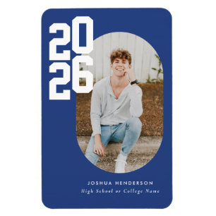 Fett gedruckter blauer Abschluss-Flexibler-Photo-M Magnet