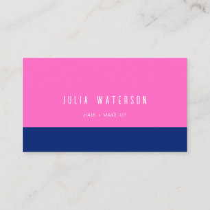 Fett gefärbter Farbblock - Rosa und Blau, kein Log Visitenkarte